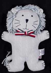 Tommy Hilfiger Lion Blue Cable Knit Plush Lovey